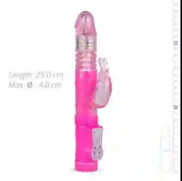 Vibrador Conejo De Doble Estimulación Rosado Easy Toys