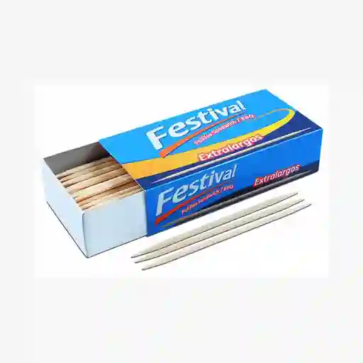 Palillos Extra-largos Para Sandwich Festival X120
