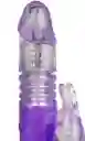 Vibrador Conejo Morado Doble Estimulación Con Movimiento