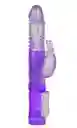 Vibrador Conejo Morado Doble Estimulación Con Movimiento