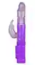 Vibrador Conejo Morado Doble Estimulación Con Movimiento