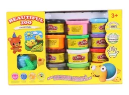 Kit De Plastilinas 12 Und. Y Moldes Juego Didáctico Niños Niñas