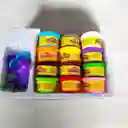 Kit De Plastilinas 12 Und. Y Moldes Juego Didáctico Niños Niñas