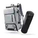 Bolso Todo En Uno Para Laptop Gris Viajero Impermeable Con Termo Led