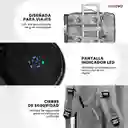 Bolso Todo En Uno Para Laptop Gris Viajero Impermeable Con Termo Led