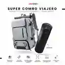 Bolso Todo En Uno Para Laptop Gris Viajero Impermeable Con Termo Led