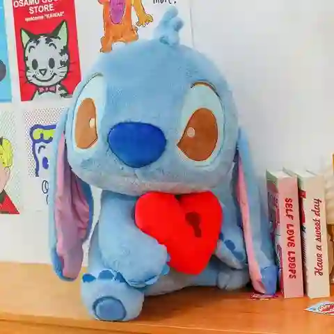 Peluche Stitch Candado Corazón (17 Cm)