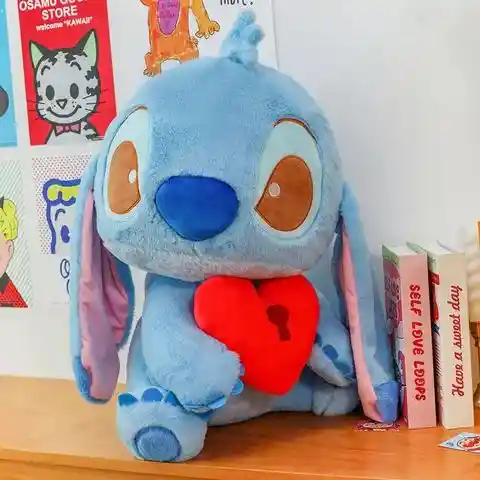Peluche Stitch Candado Corazón (17 Cm)
