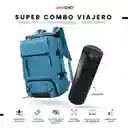 Bolso Todo En Uno Para Laptop Blue Viajero Impermeable Con Termo Led