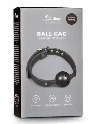 Mordaza Traspirable Negra Easy Toys