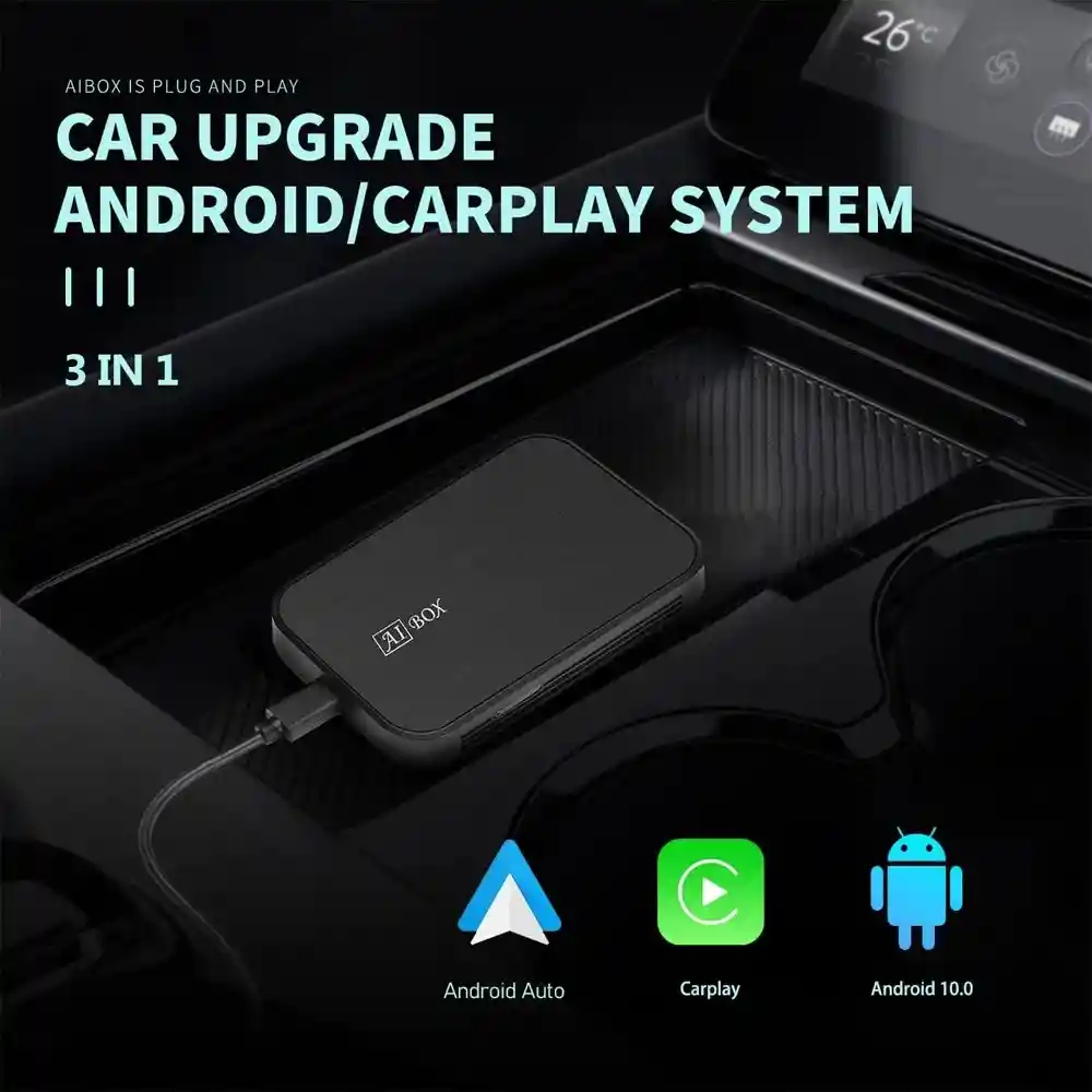 Sintonizador Tv Box 4g Adaptador Para Carro 4x32 Gb Android Auto Carplay