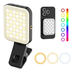 Luz Rgb W80 Portátil Multicolor Imán Para Celular