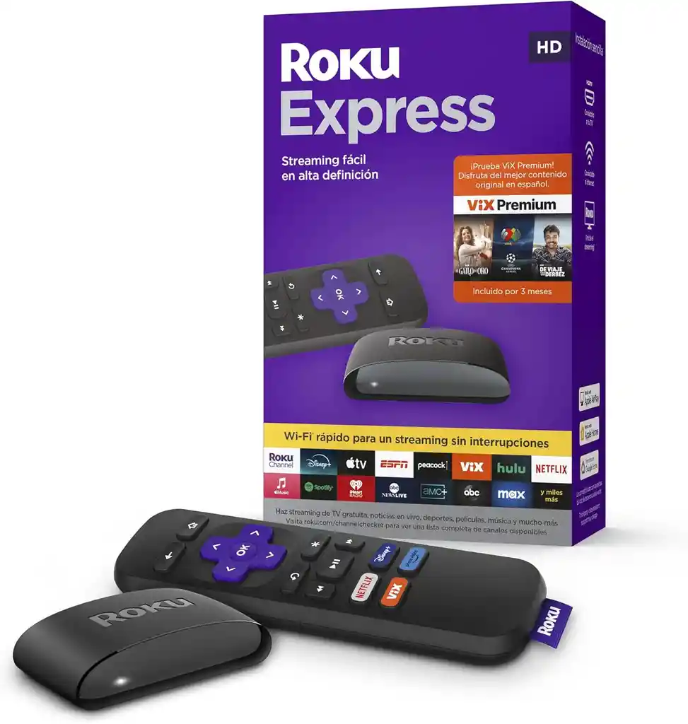 Roku Express Hd Dispositivo De Streaming Hdmi Vers. Español