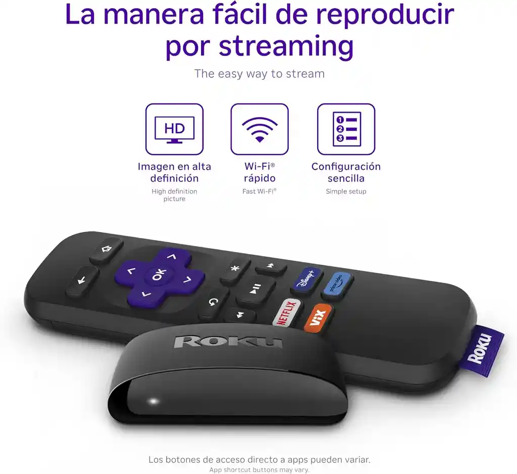 Roku Express Hd Dispositivo De Streaming Hdmi Vers. Español