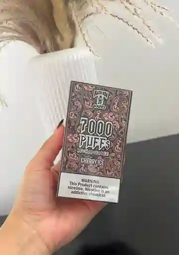 Vaper - Vaporizador 7,000 Puffs. Death Row Vapes - Cherry Ice