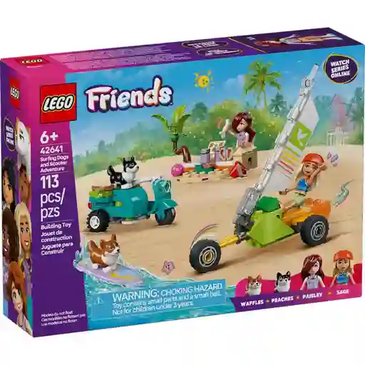 Juego Construcción Lego 113 Piezas Mascotas Surferas Niños