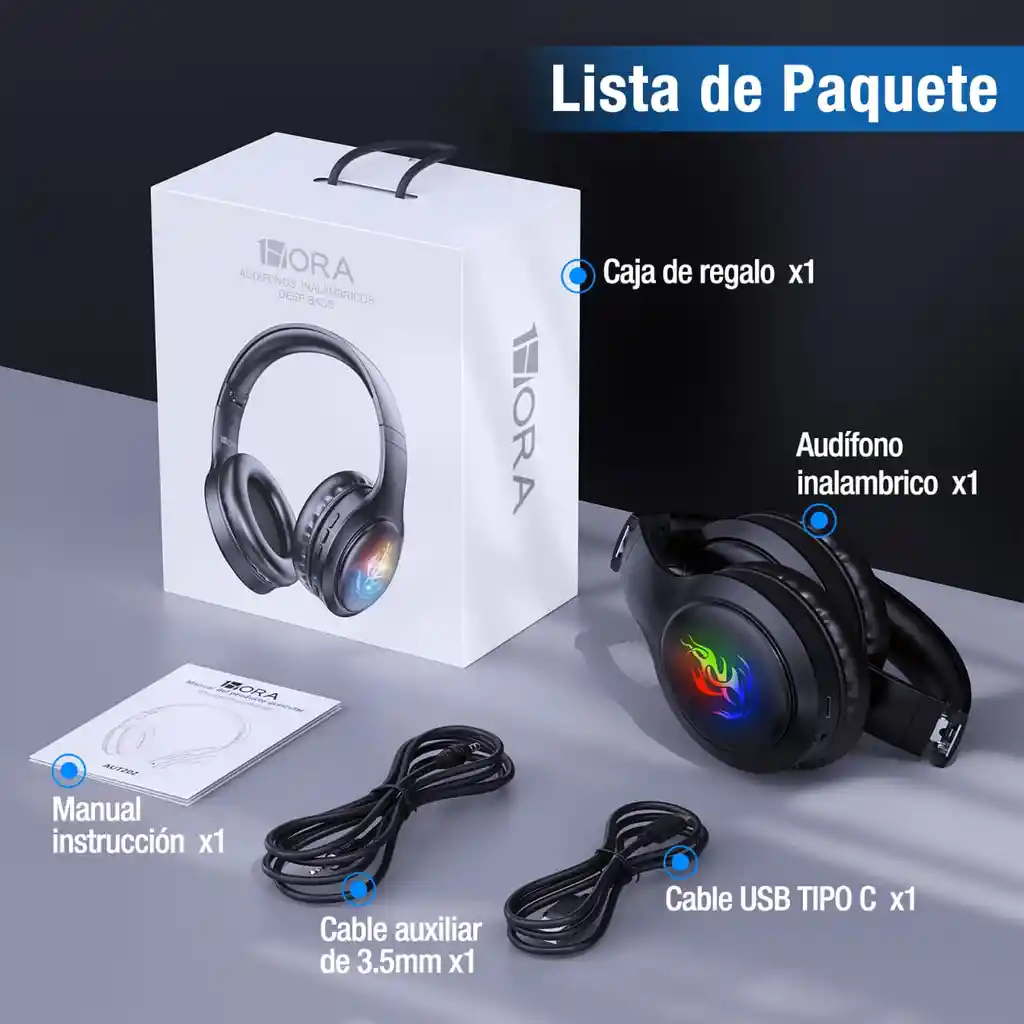 Audífonos Inalámbricos 33h Continuas