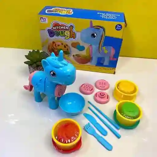 Juguete Plastilina Unicornio Peinados Kitchen Dough