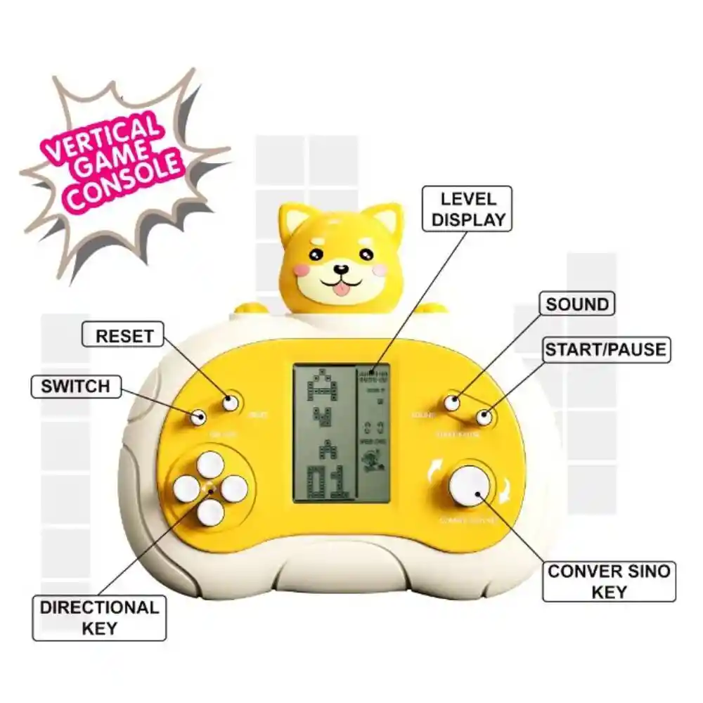 Consola Tetris Russia Colores Juego Infantil Videojuego