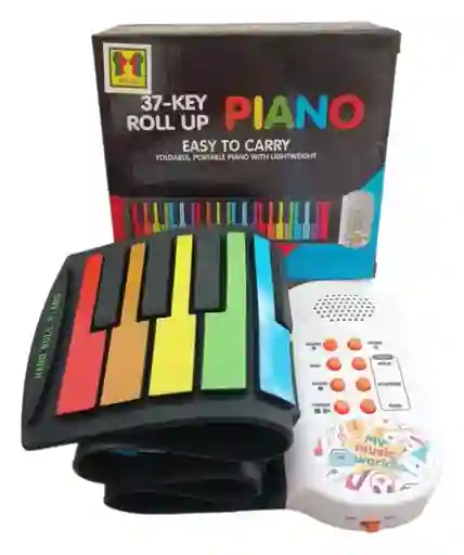 Organeta Piano Plegable 37 Teclas Teclado Graba Sonido