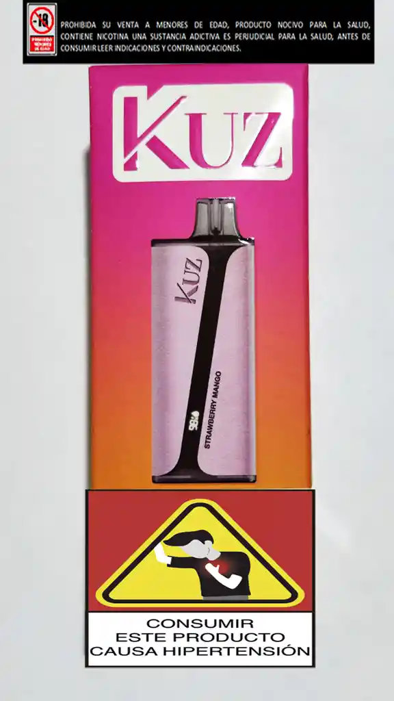 Vapeador Kuz 9.000 Puffs Strawberry Mango