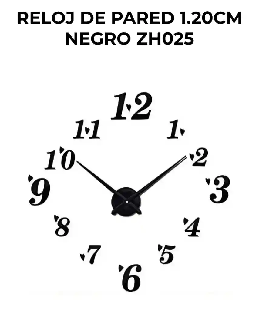 Reloj 3d Adhesivo