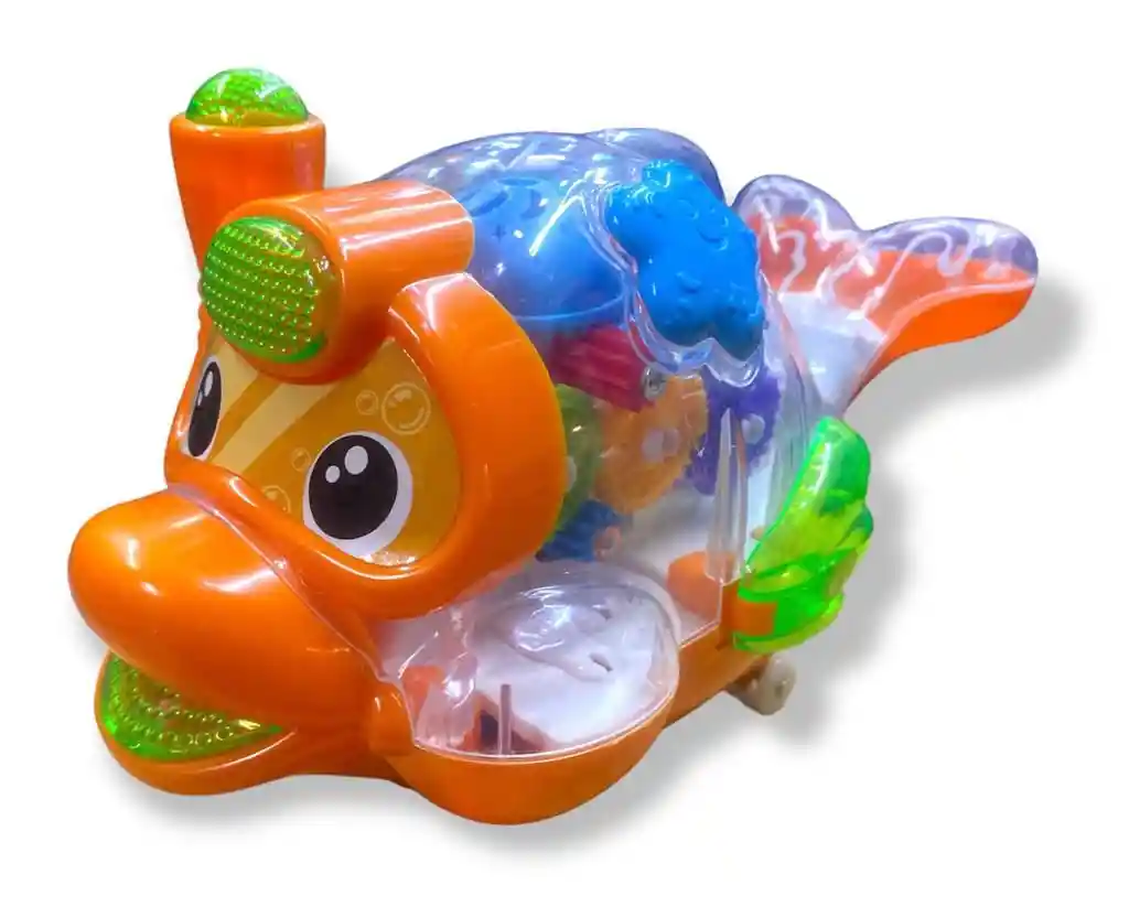 Juguete Delfín Naranja Musical Dolphin Diver