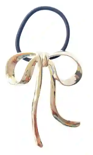 Colero Pony Cuff Lazo Coquette Plateada