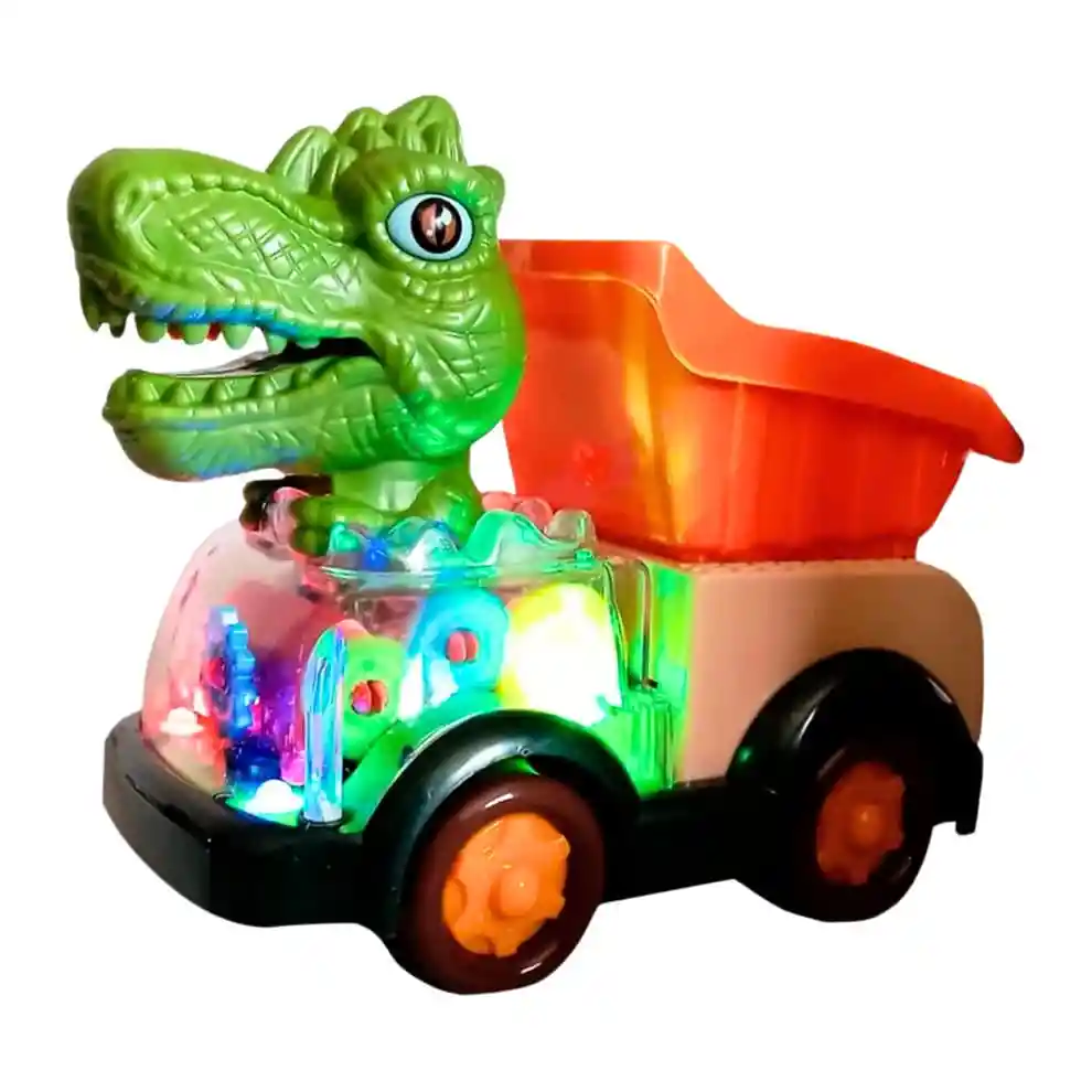 Juguete Carro Camión Dinosaur Gear Car Luces Y Música