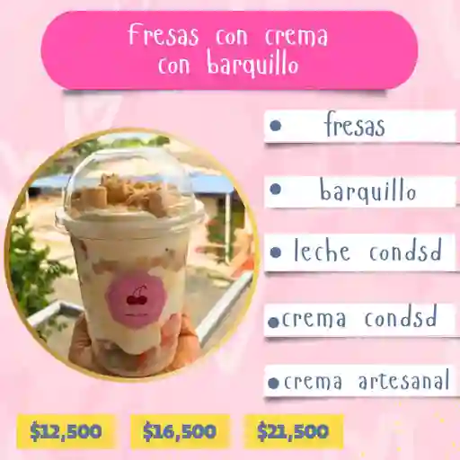 Fresas Con Barquillo