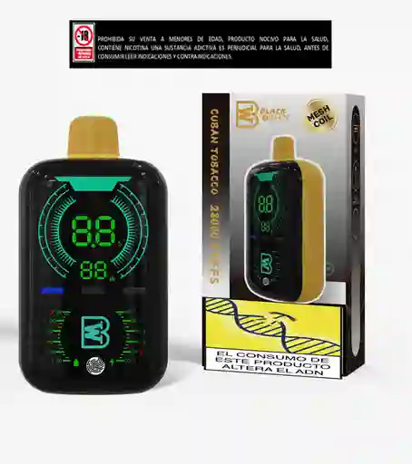 Vapeador Black And White 28.000 Puffs Cuban Tabacco