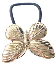 Colero Pony Cuff Mariposa Monarca Plateada