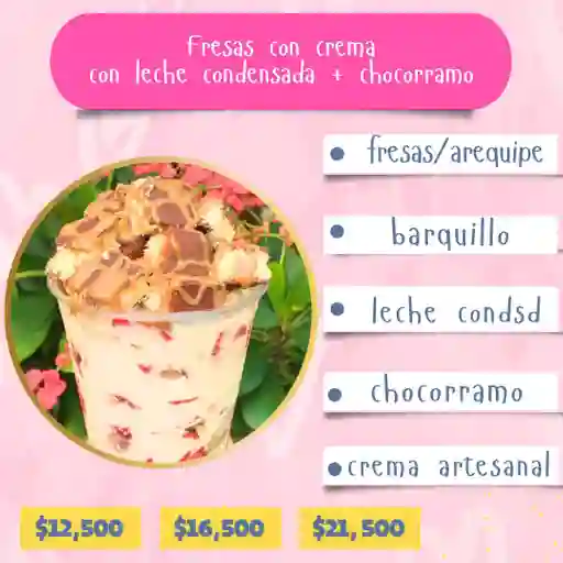 Fresas Con Leche Condensada Y Chocorramo