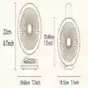 Ventilador Recargable Personal Portátil Luz Led Silencioso