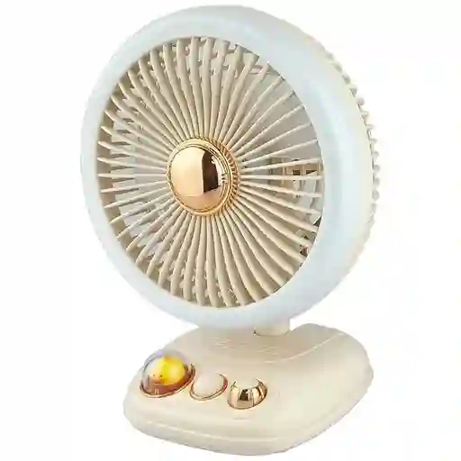 Ventilador Recargable Personal Portátil Luz Led Silencioso