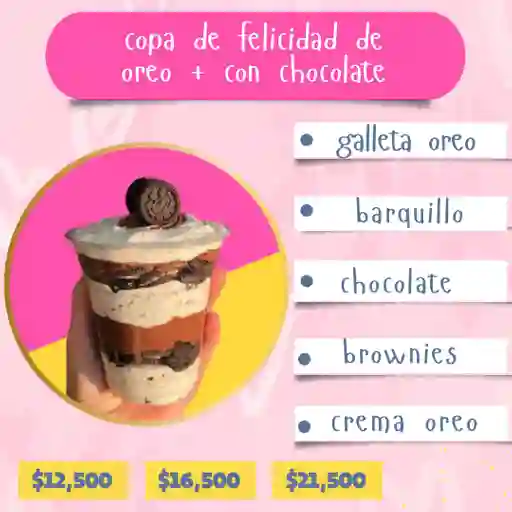 Copa De Felicidad De Oreo + Chocolate