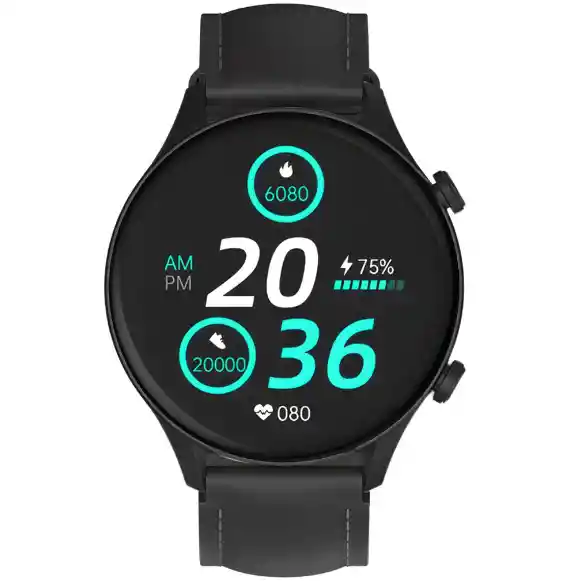 Combo Reloj G-tide Negro + Audífonos H11 Plateados