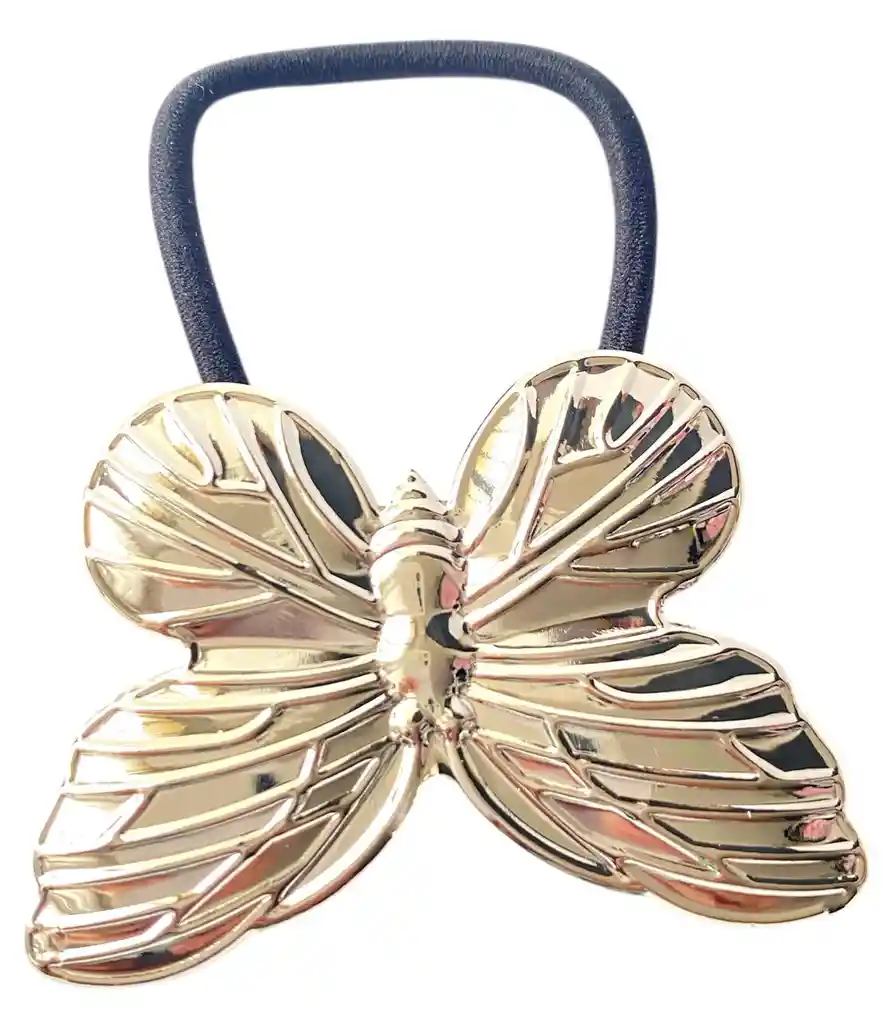 Colero Pony Cuff Mariposa Monarca Plateada