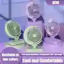 Ventilador Recargable Portátil Luz Led Curvo Media Luna