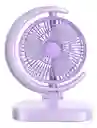 Ventilador Recargable Portátil Luz Led Curvo Media Luna