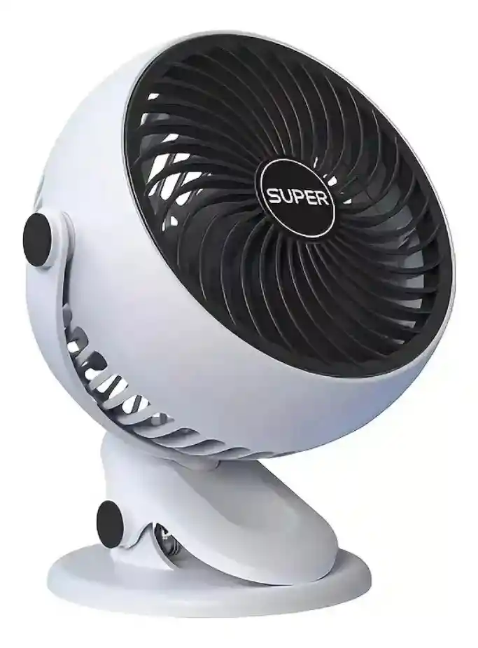 Mini Ventilador Abanico Pinza Recargable 5 Velocidades Fzm01