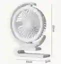 Ventilador Portátil Recargable Giratorio Multifuncional