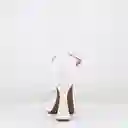 Sandalia Tacón Alto Blanco Talla 37