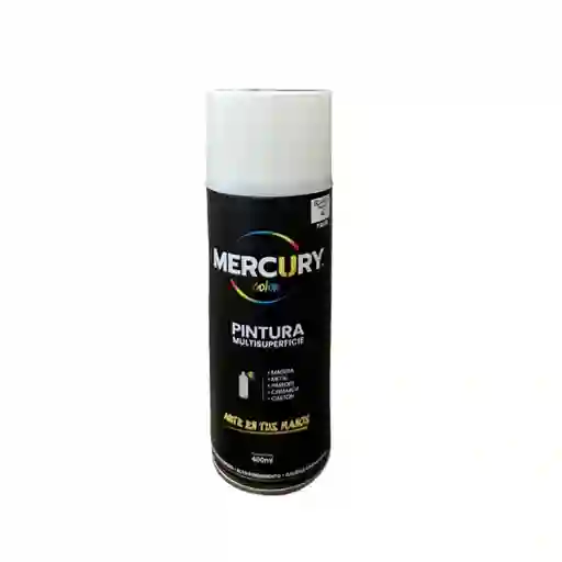 Pintura En Aerosol Blanco Mate 400ml Mercury