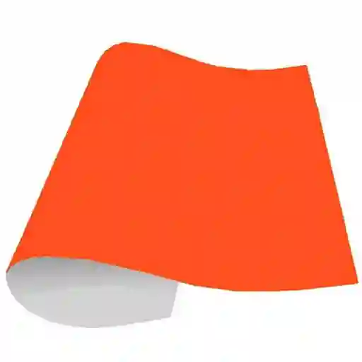 Cartulina Plana Fluorescente Medio Pliego - Naranja