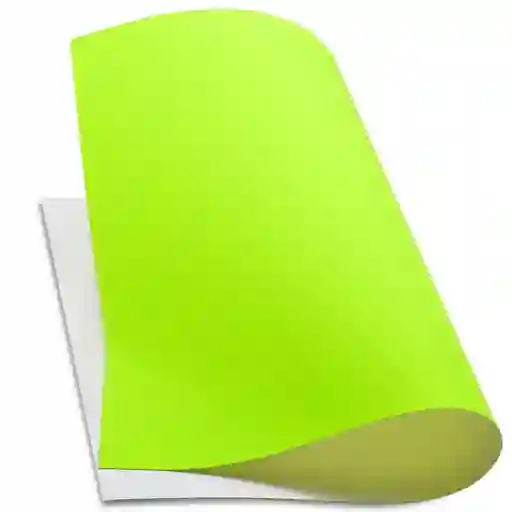 Cartulina Plana Fluorescente Medio Pliego - Verde