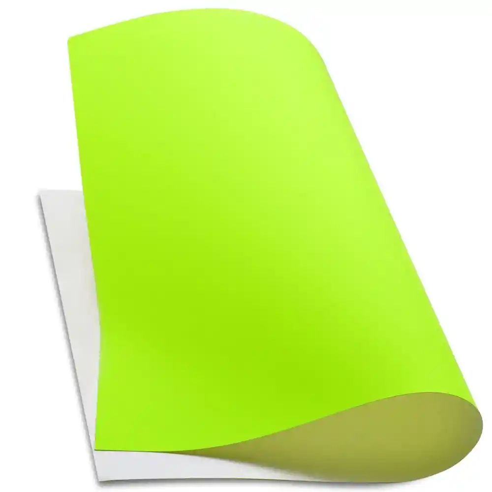 Cartulina Plana Fluorescente Medio Pliego - Verde