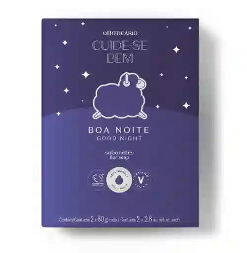 Jabón En Barra Dúo Boa Noite 2x80g Cbem