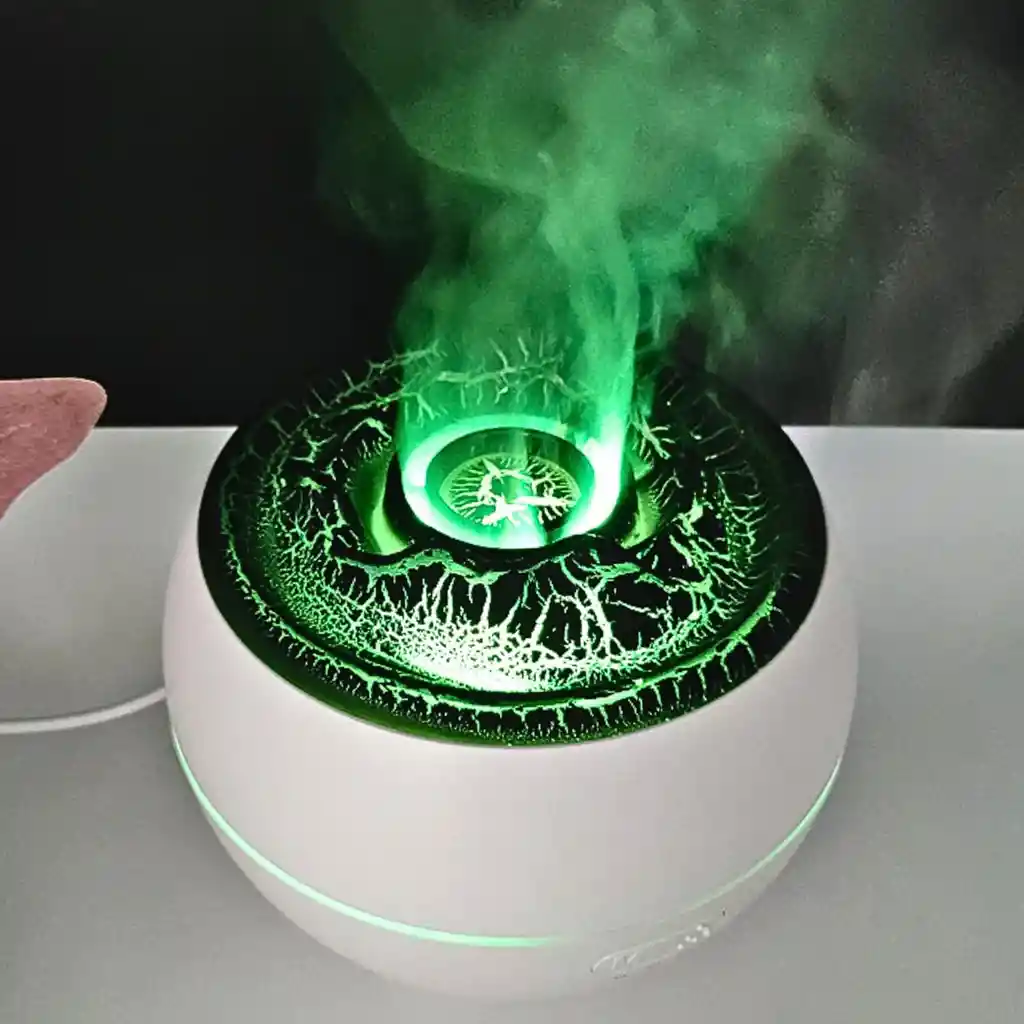 Humidificador Y Difusor Eléctrico Sónico De Aromas Volcano