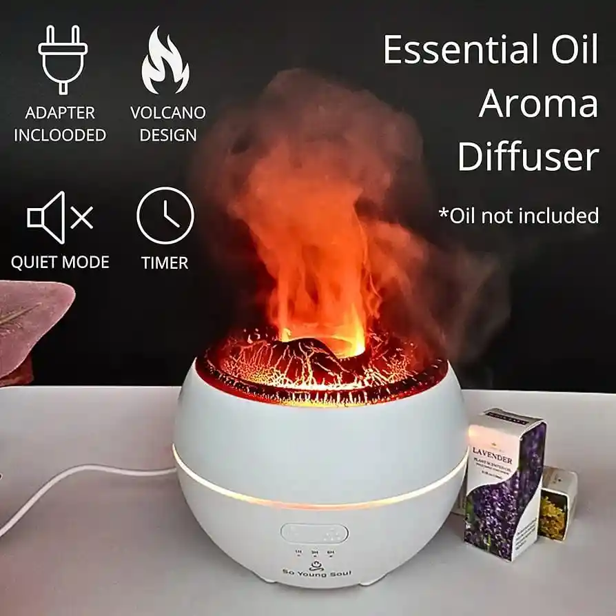 Humidificador Y Difusor Eléctrico Sónico De Aromas Volcano